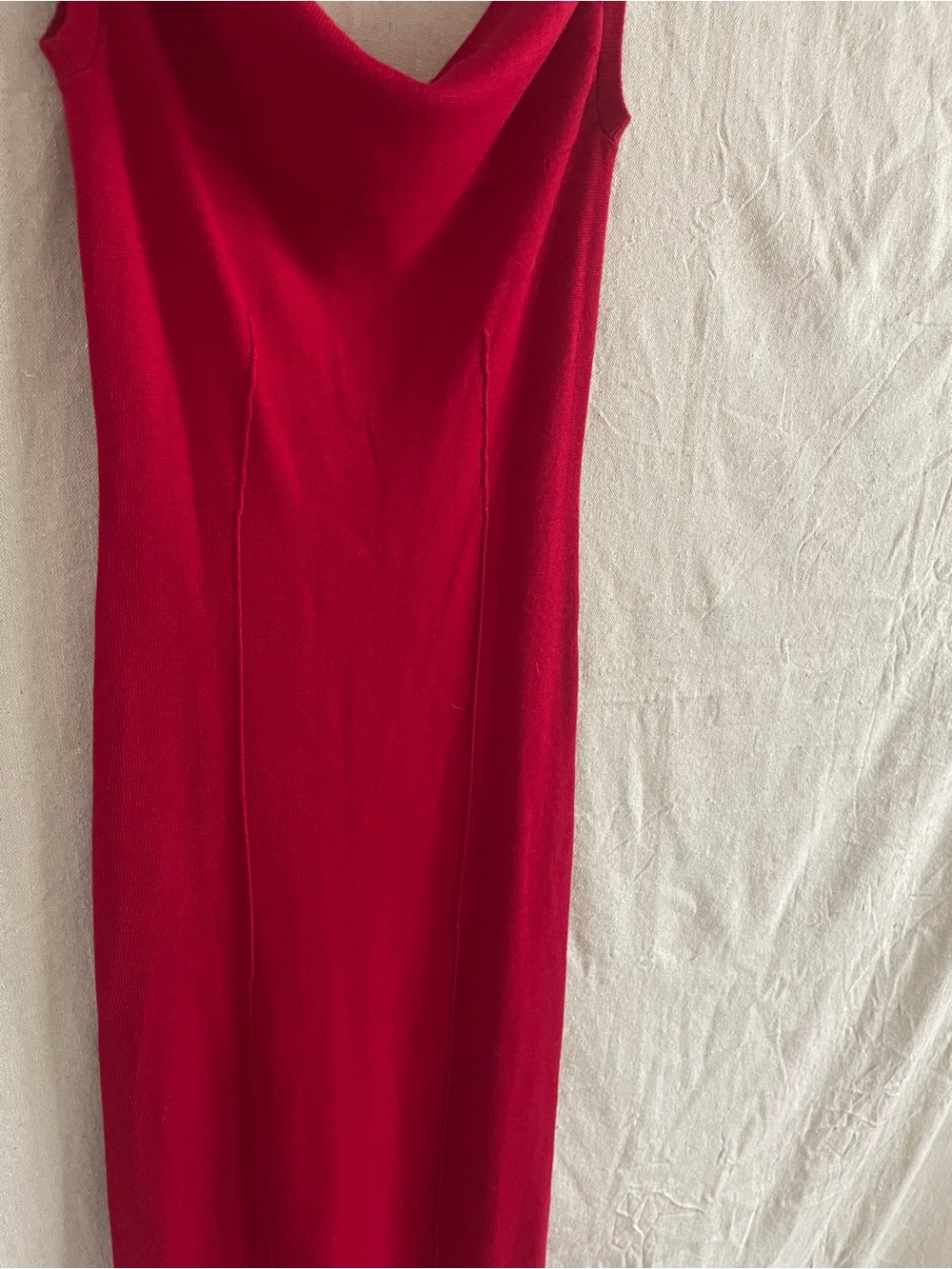 Reformation Gaia Regenerative Merino Sweater Dress | Size small | Lipstick Red - Picture 6 of 12